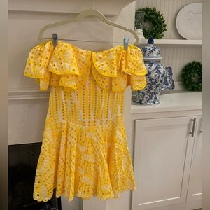 Yellow Off-Shoulder Dress